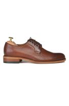 Perforated lace-up derby shoes