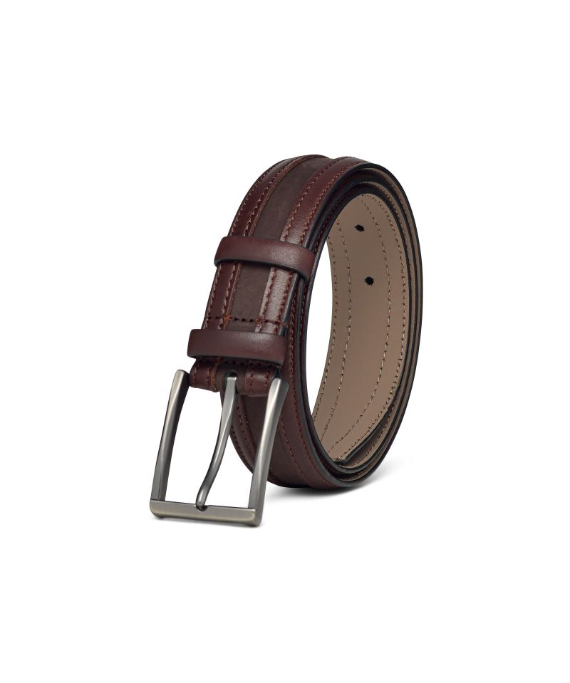 Two-tone Brown Leather Belt