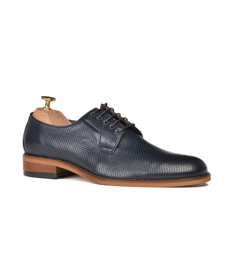 Perforated lace-up derby shoes 