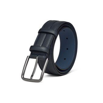 Casual Blue tumbled leather Belt