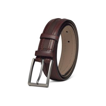 Two-tone Brown Leather Belt