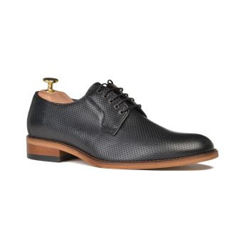 Perforated lace-up derby shoes 