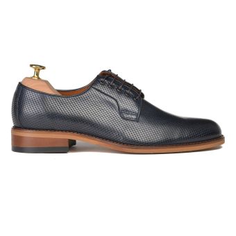 Perforated lace-up derby shoes 