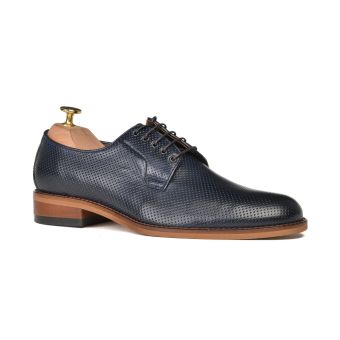 Perforated lace-up derby shoes 